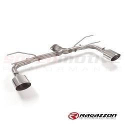 Fiat 124 Spider Ragazzon Axle Back Dual 90 MM Tips